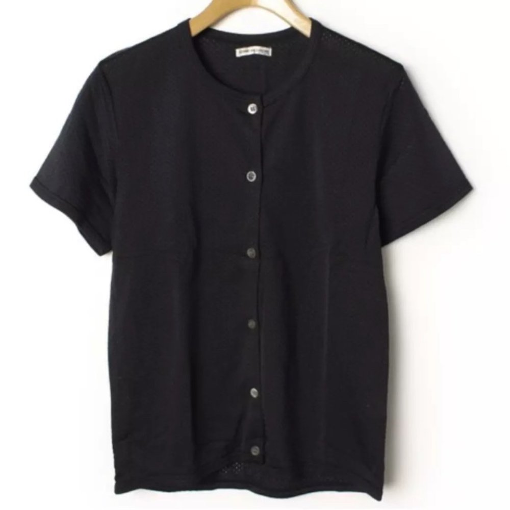 Comme des Garçons Black Button Up Top